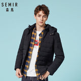 SEMIR Men Quilted Hooded Down Jacket