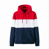 SEMIR Men Retro Color Block Hooded Sweatshirt