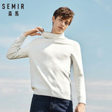 SEMIR Men Wool Blend Fine Knit Sweater