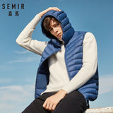 SEMIR Men Quilted Lightweight Hooded Down Vest